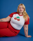 Produce Raglan Tee - Cherry
