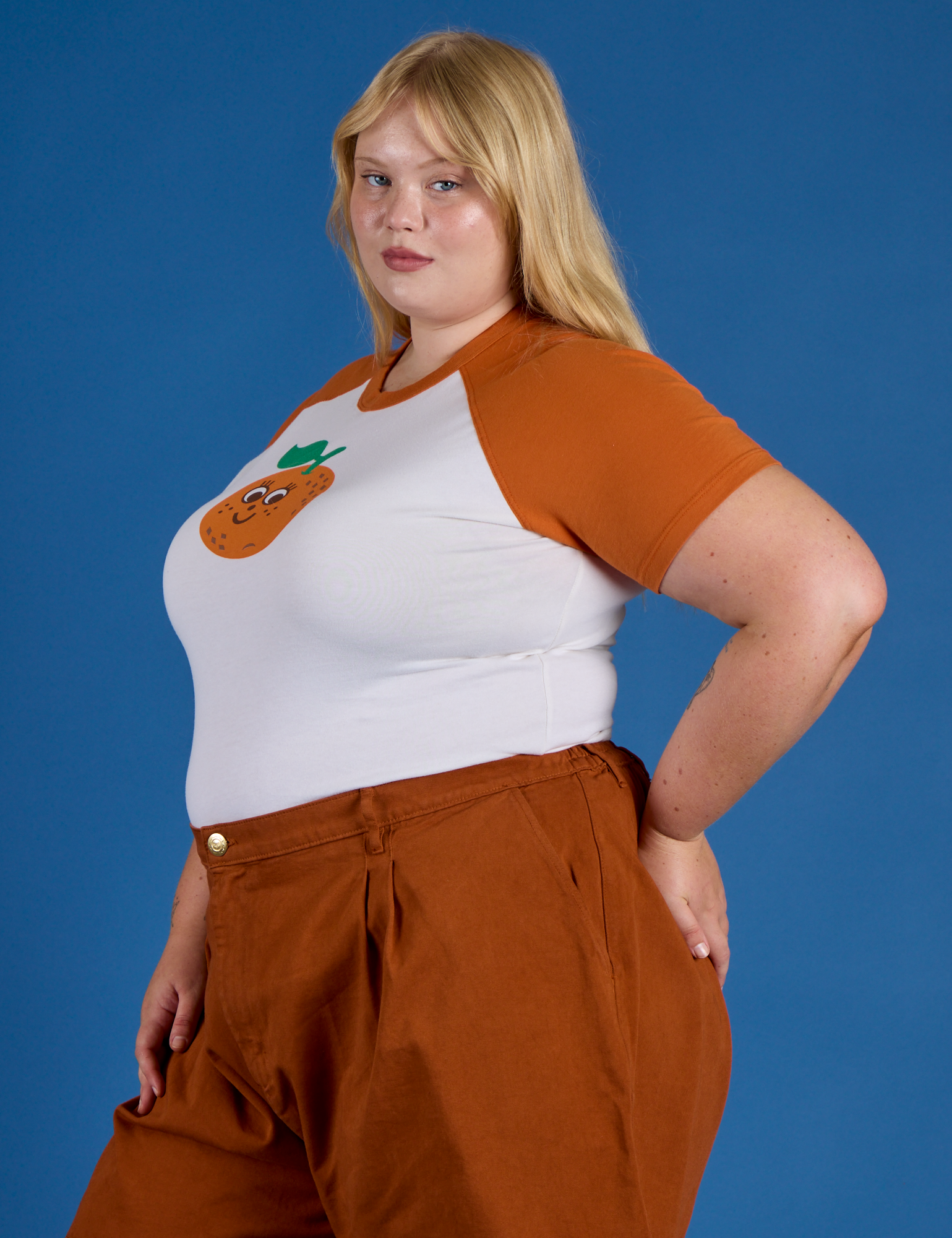 Produce Raglan Tee - Orange