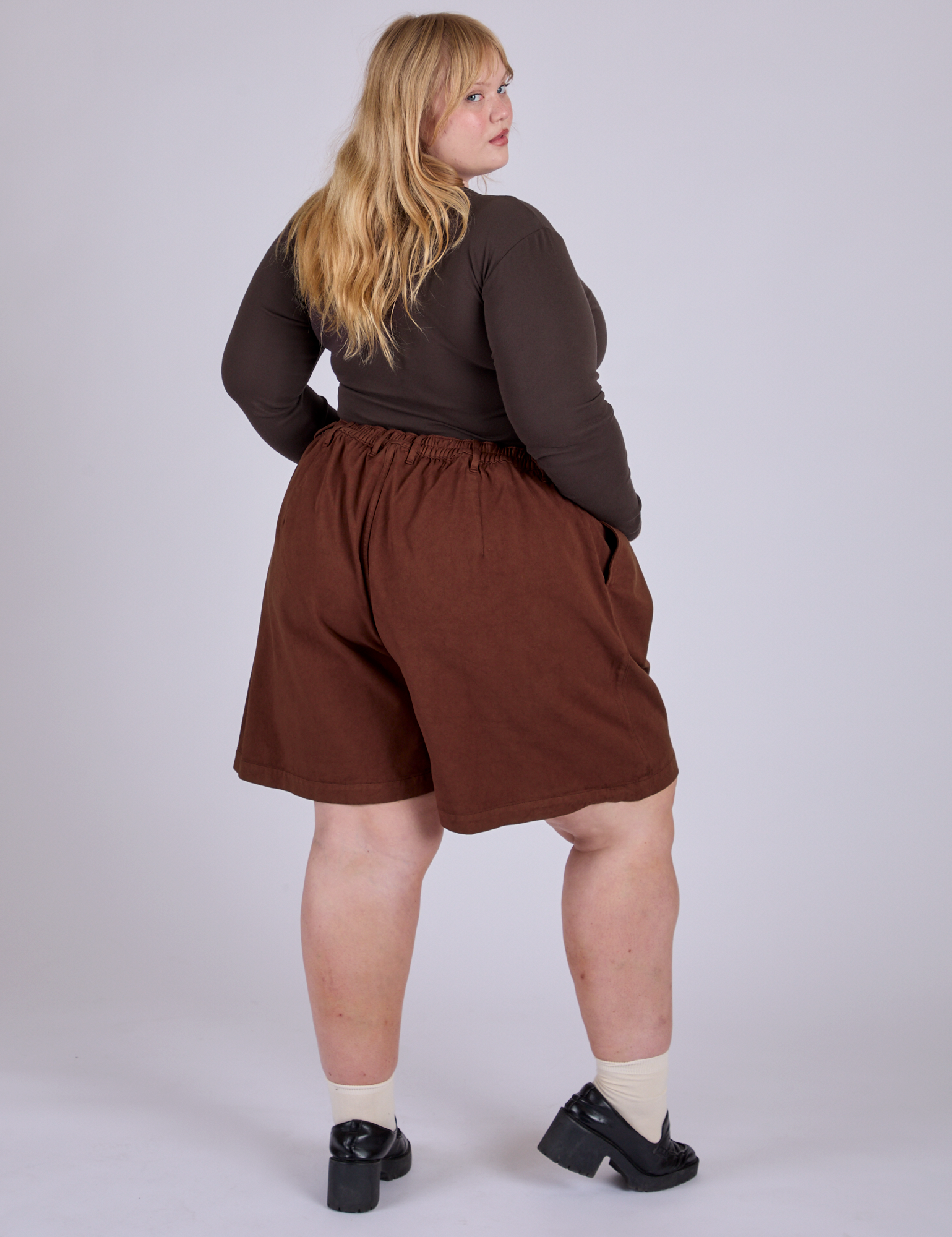 Pleated Trouser Shorts - Fudgesicle Brown – BIG BUD PRESS