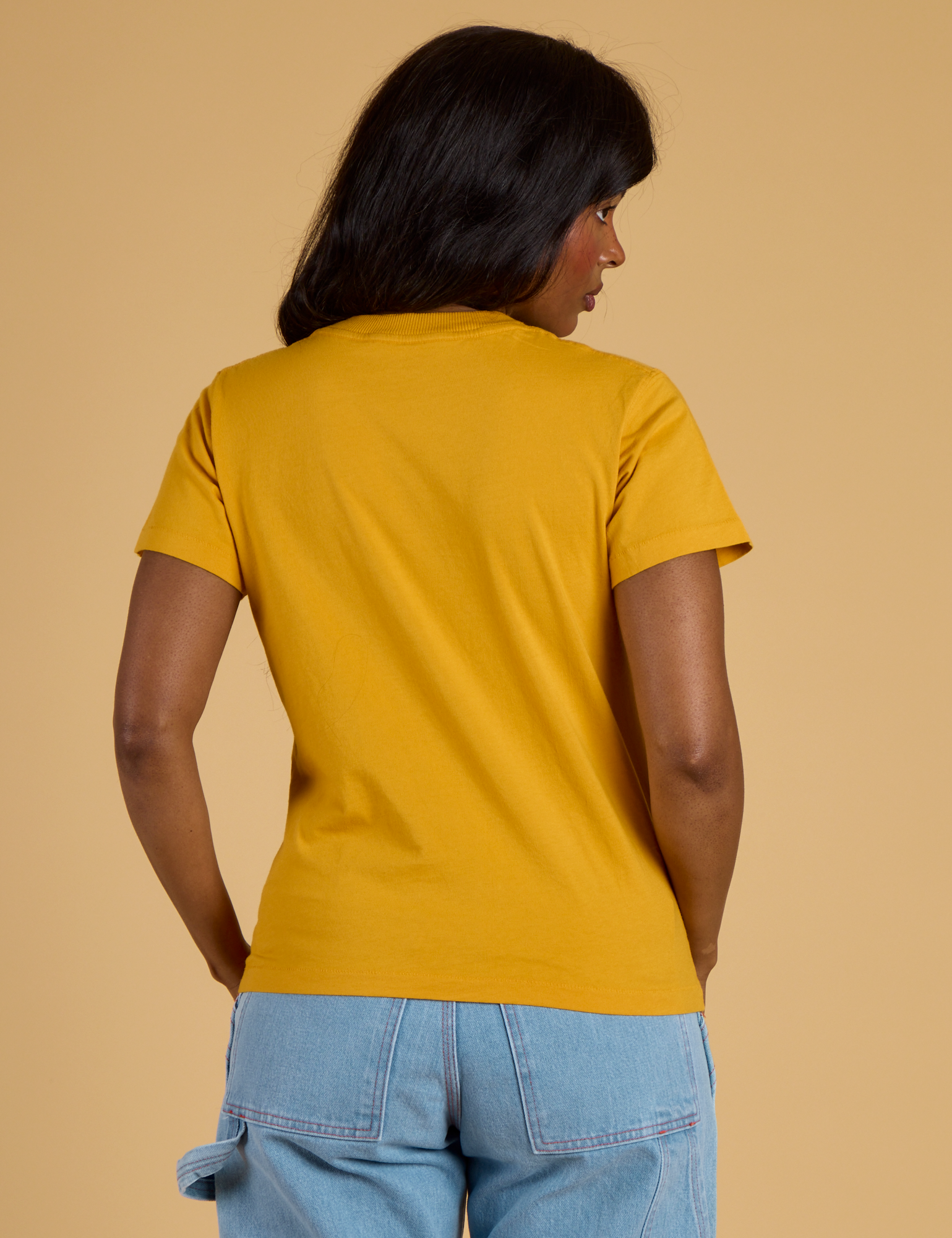The Organic Vintage Tee - Mustard Yellow