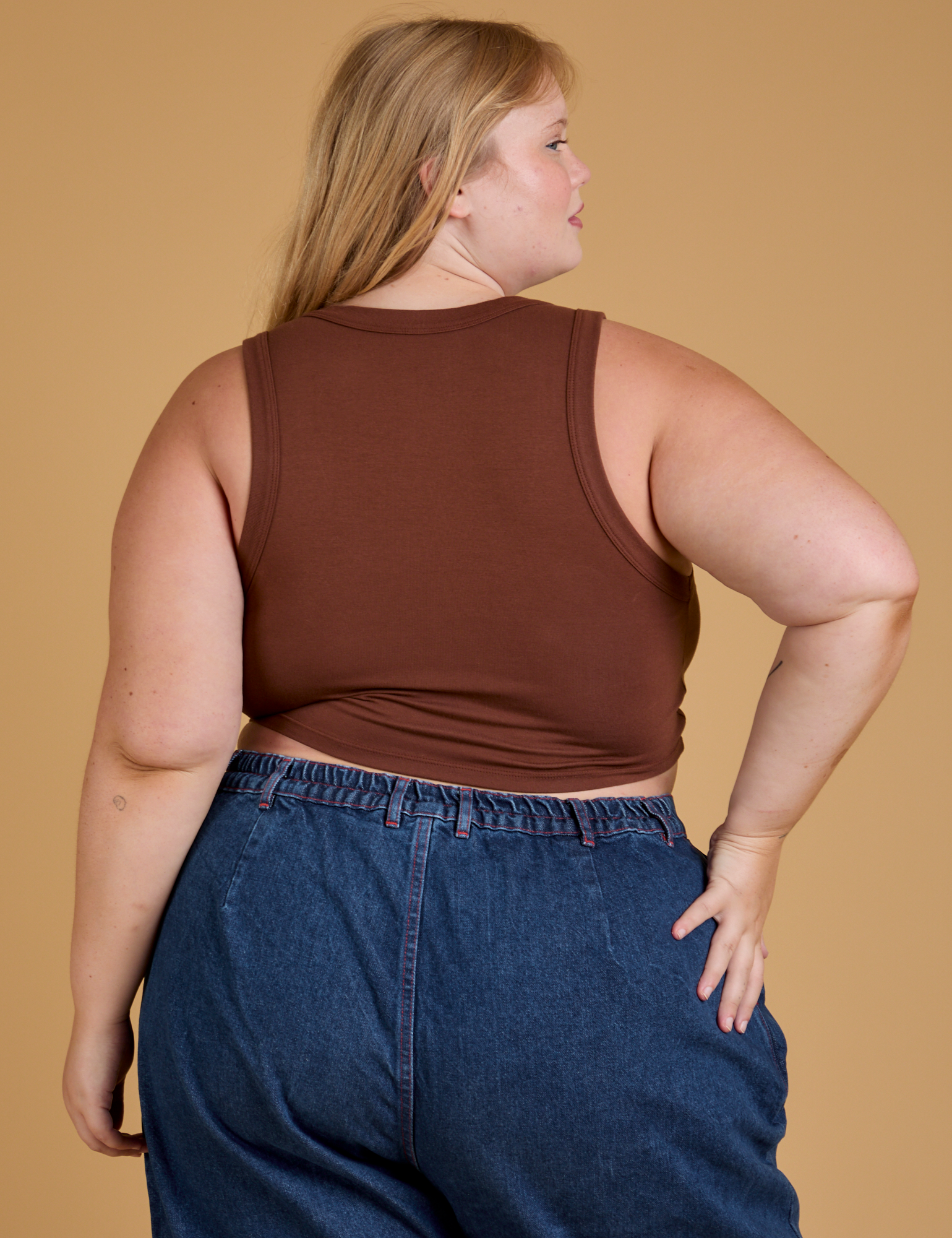 CLANE PILE FLARE TANK TOPS ブラウン サイズ1 セール】SHORT TANK TOPS（タンクトップ）｜CLANE（クラネ）の