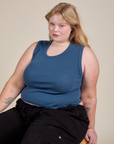 Muscle Tee in French Blue on Juliet