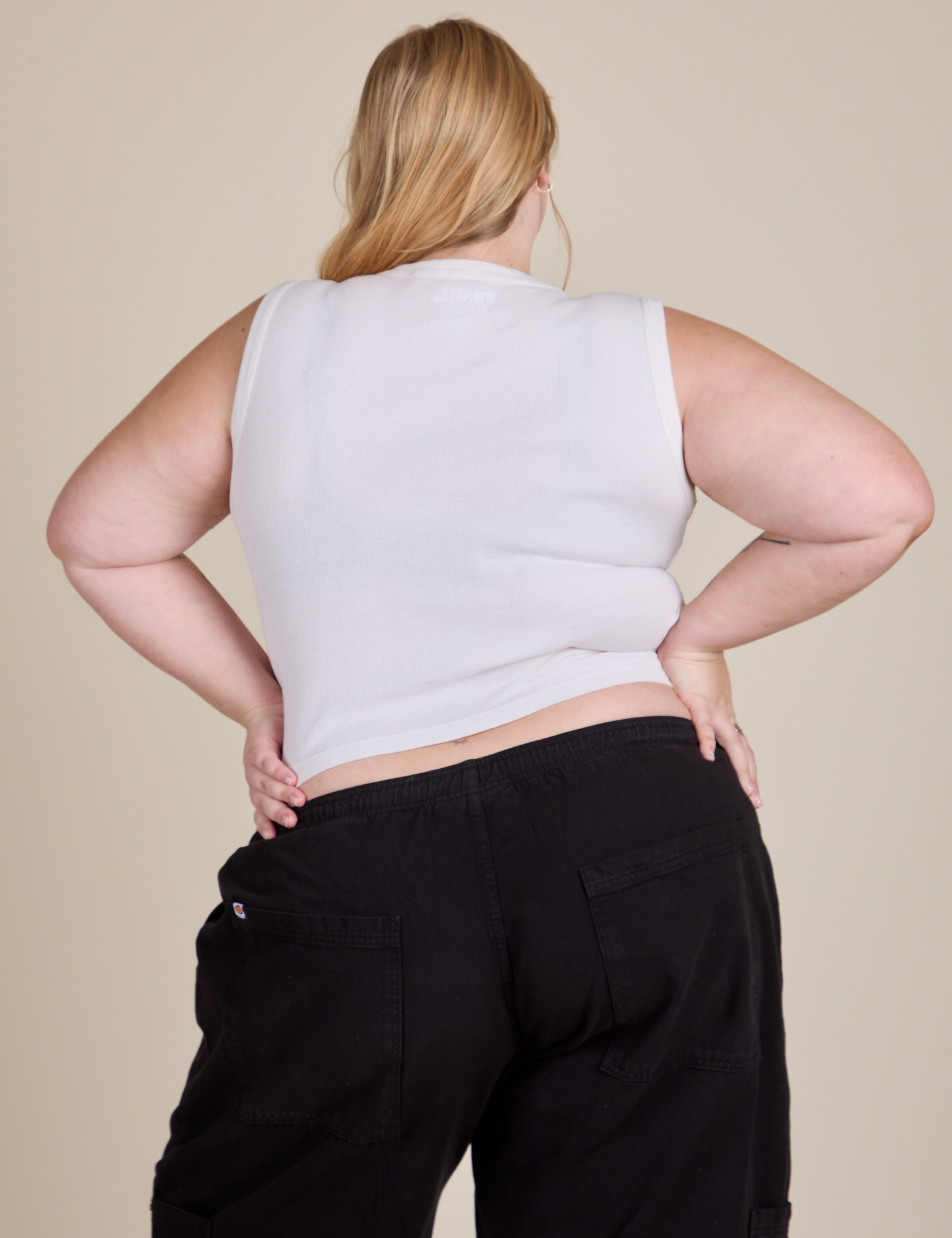 Muscle Tee - Vintage Tee White