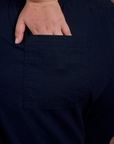 TRY-A-STYLE TUESDAY - Linen Action Pants - Navy Blue *FINAL SALE*