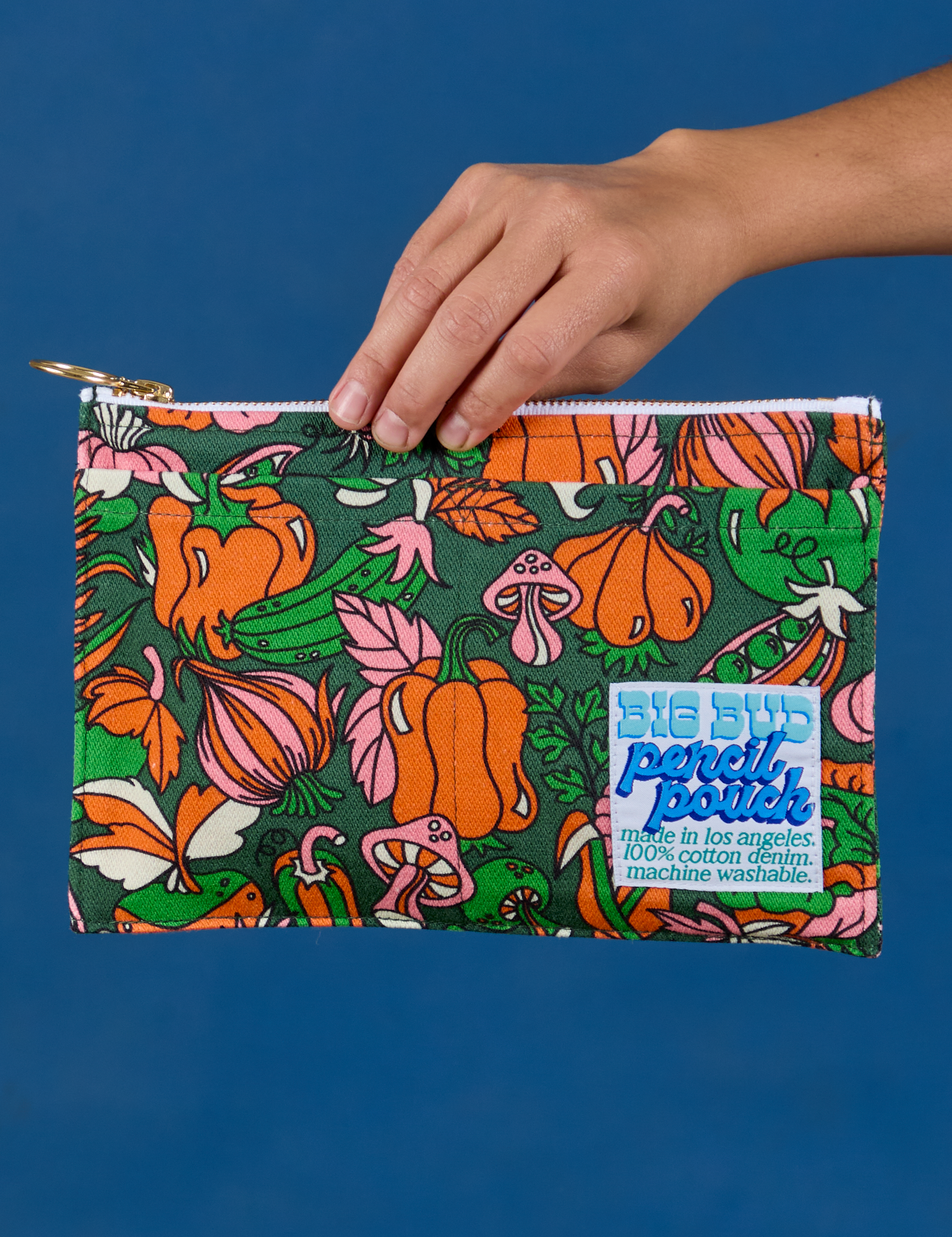 Kitchen Collection Printed Pencil Pouch held by model