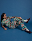 Anthony is wearing Quilt Print Jumpsuit