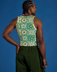 Cropped Tank Top - Spring Quilt Print