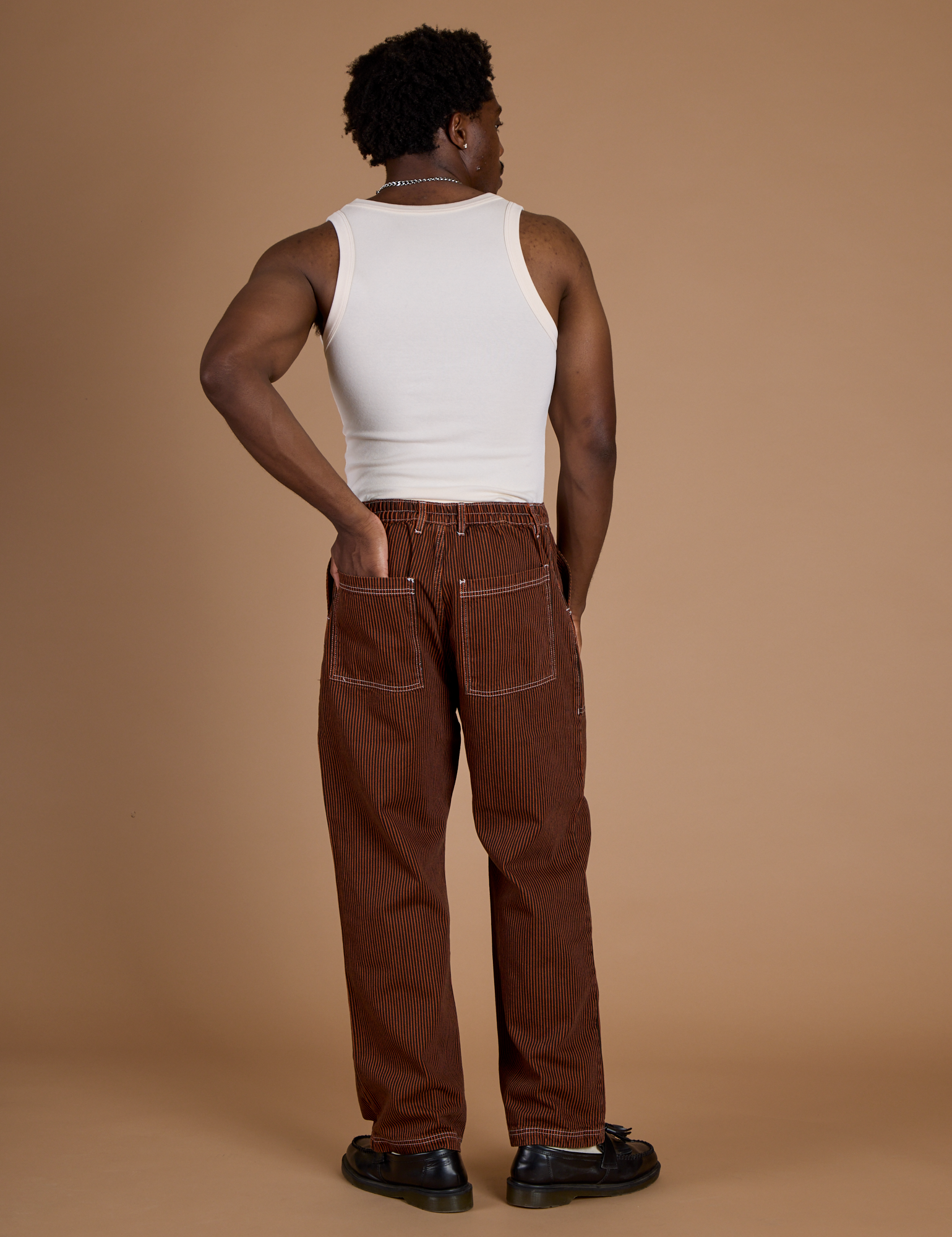 Nalm. volu over cargo pants /brown デニム Railroad Denim Work Pants - Burnt Terracotta Overdye – BIG BUD PRESS
