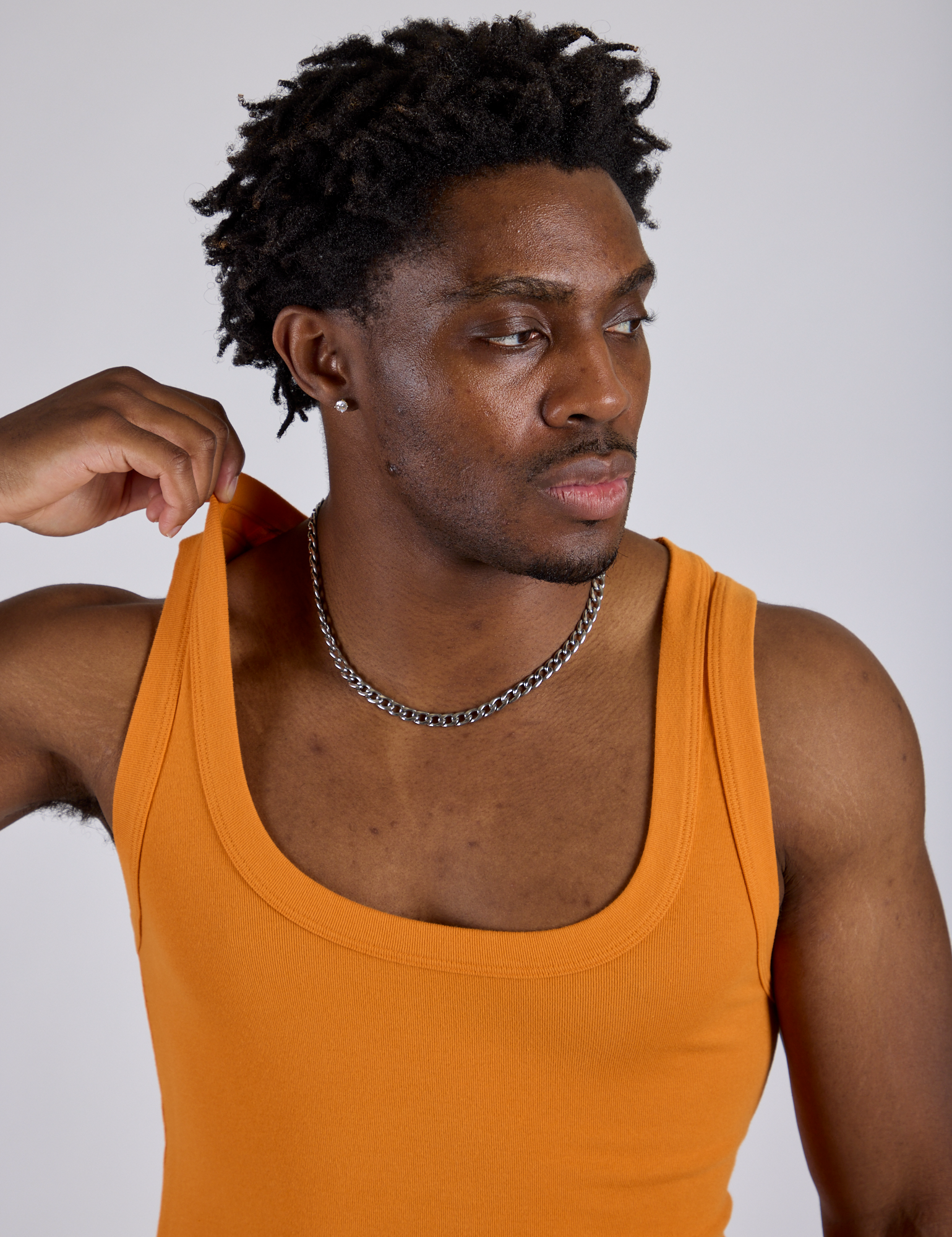 Cropped Tank Top - Creamsicle Orange