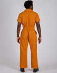 Short Sleeve Jumpsuit - Creamsicle Orange