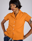 Pantry Button-Up - Creamsicle Orange