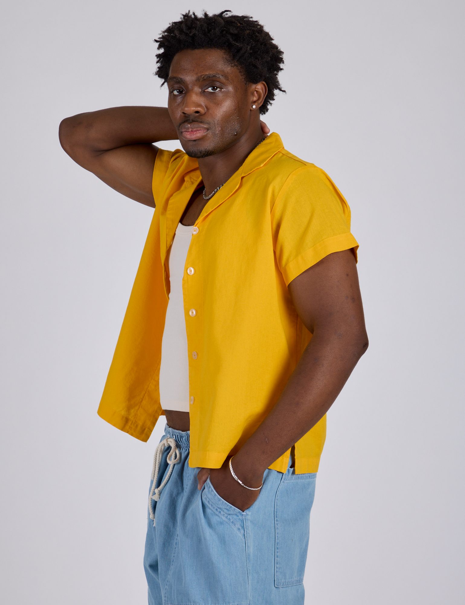 Pantry Button-Up - Sunshine Yellow