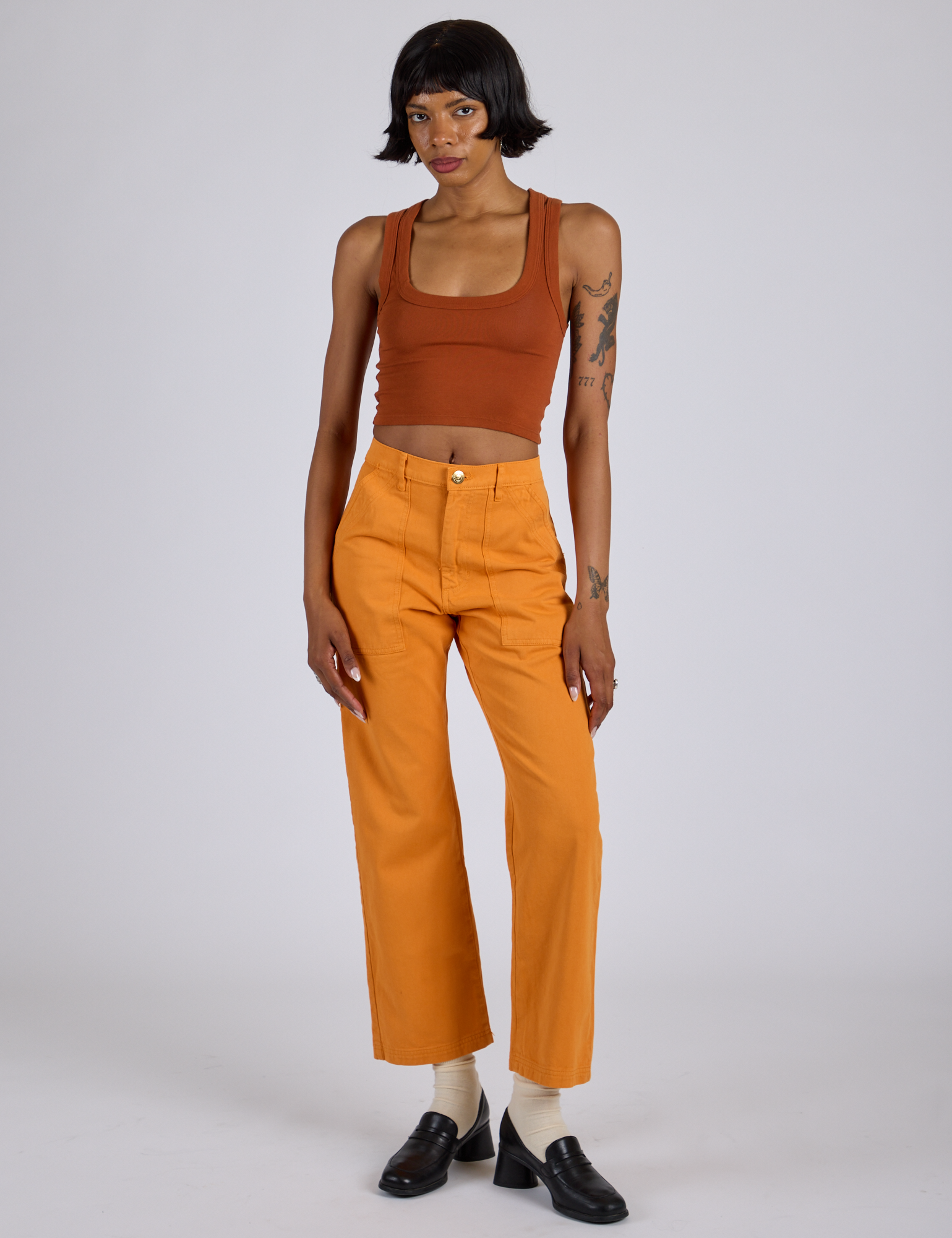Work Pants - Creamsicle Orange