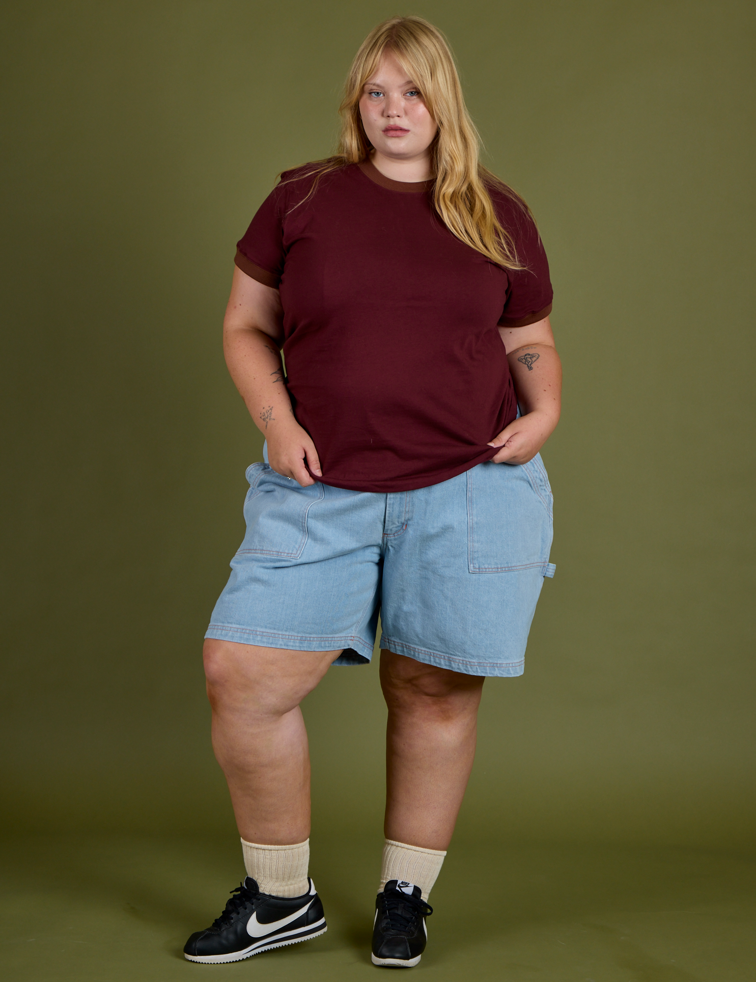 Vintage Ringer Tee - Red Wine