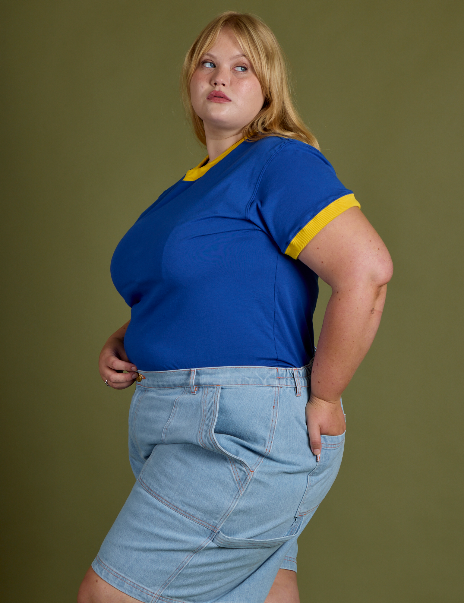 Vintage Ringer Tee - Royal Blue