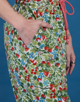 **PRE-ORDER - Ships 6-10 Weeks**  Strawberry Blossom Drop Pocket Cargo Pants