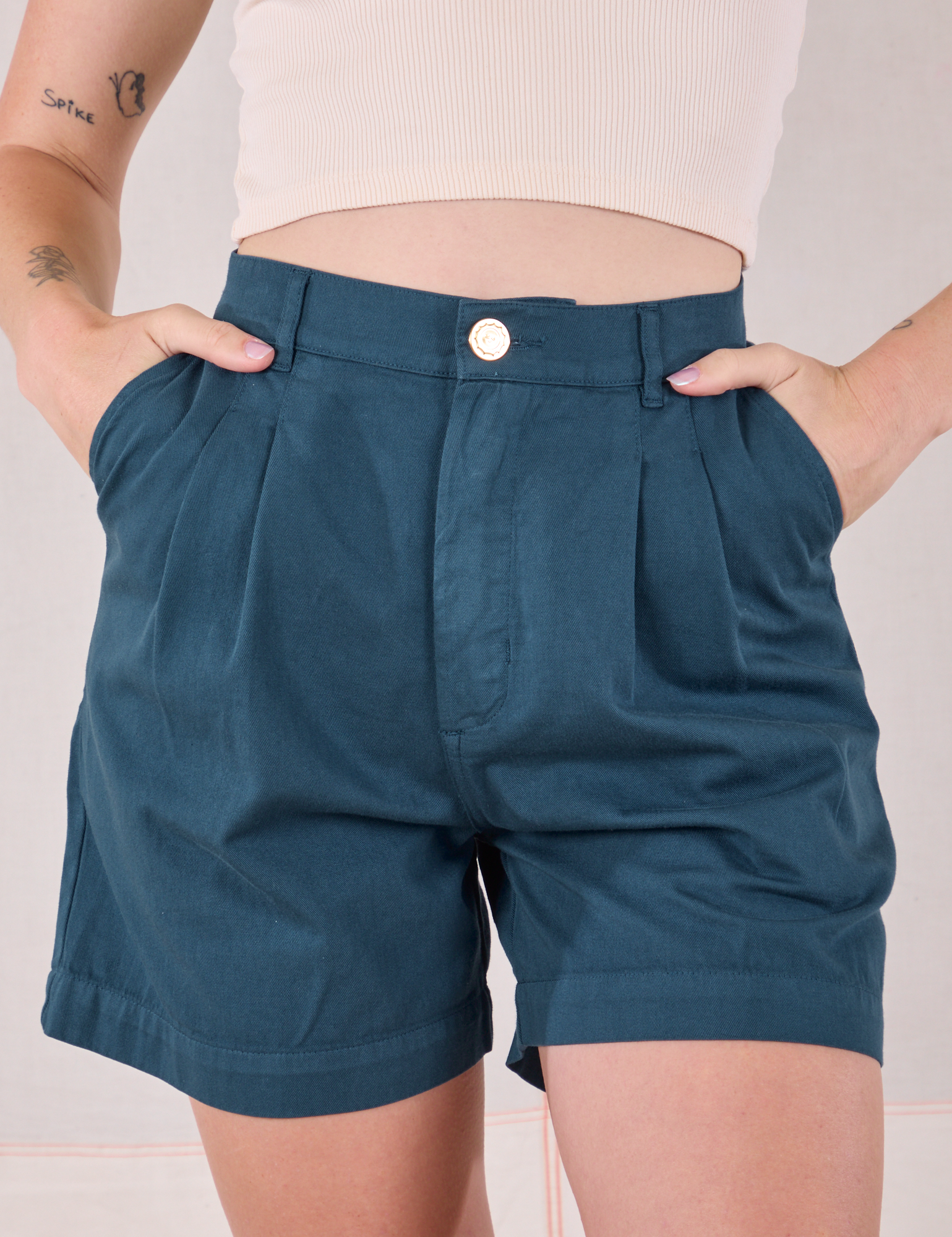 Trouser Shorts - Lagoon