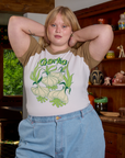 Short Sleeve Raglan Tee in Garlic on Juliet