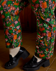 Work Pants in Kitchen Collection side pant leg close up on Juliet