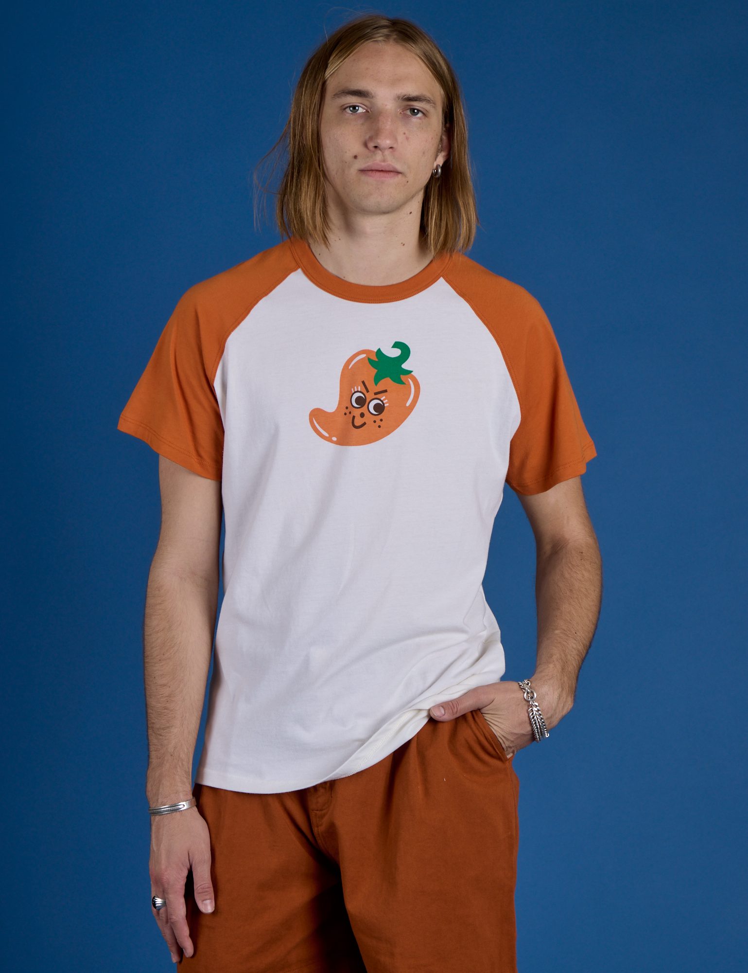 Produce Raglan Tee - Habanero