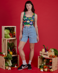 Cropped Tank - Veggie Village