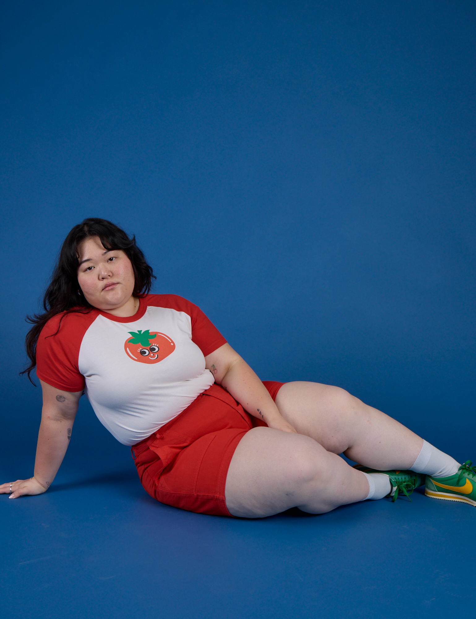 Produce Raglan Tee - Tomato