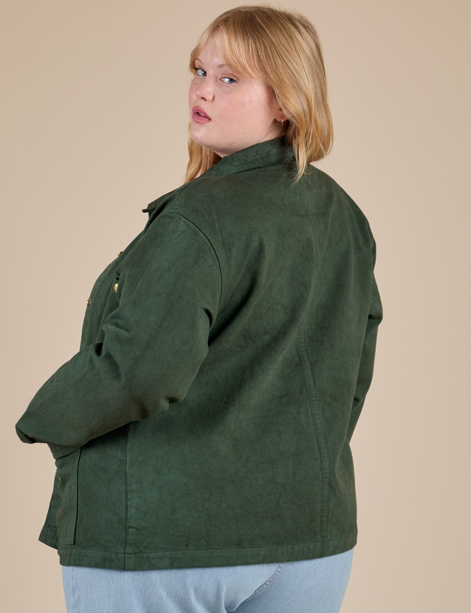 Denim Work Jacket - Swamp Green – BIG BUD PRESS
