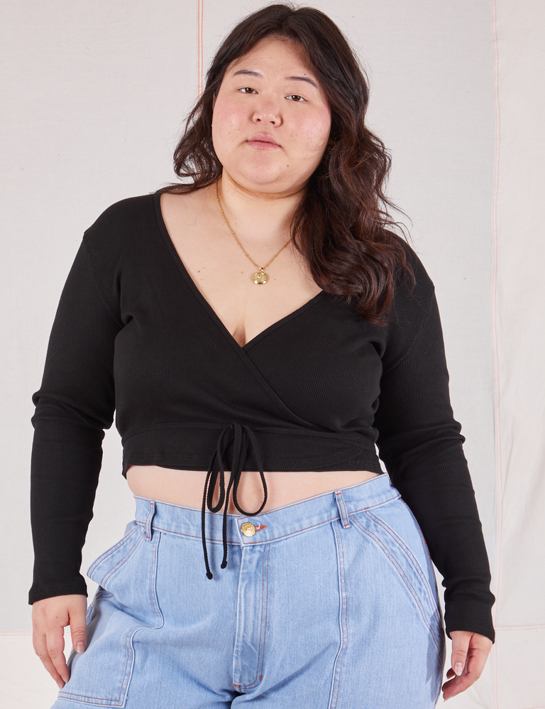 Wrap Top - Basic Black – BIG BUD PRESS