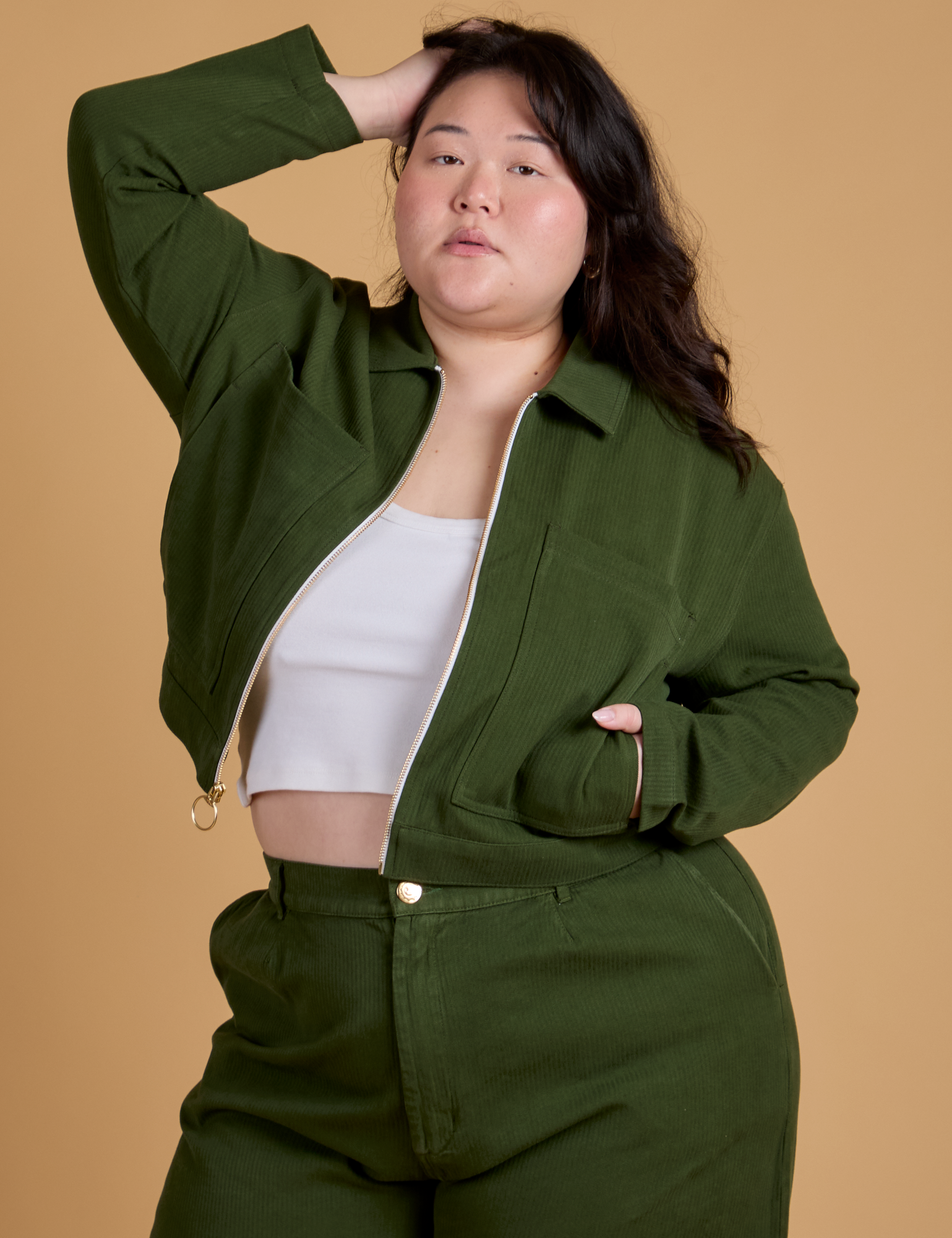 Heritage Mechanic Jacket in Evergreen on Ashley