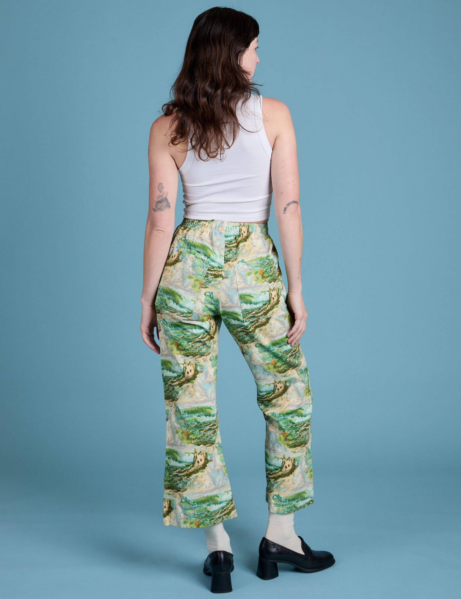 Printed Action Pants - Ocean &amp; Sky