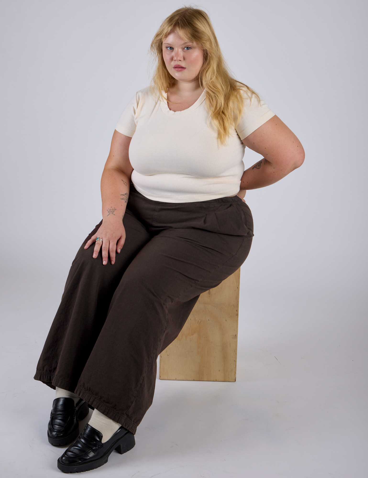 Pleated Pull-On Pants - Espresso Brown – BIG BUD PRESS