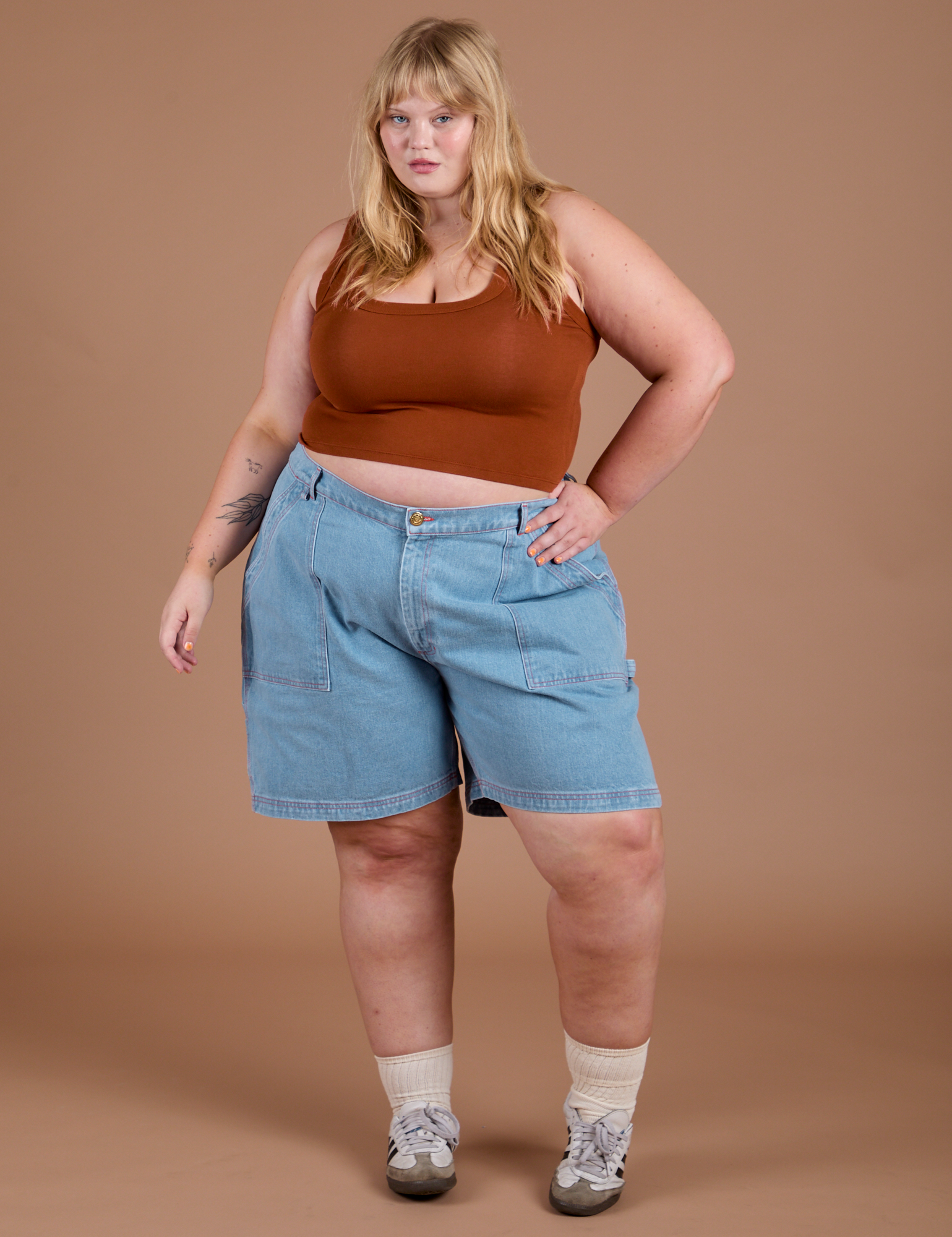 Carpenter Shorts - Light Wash