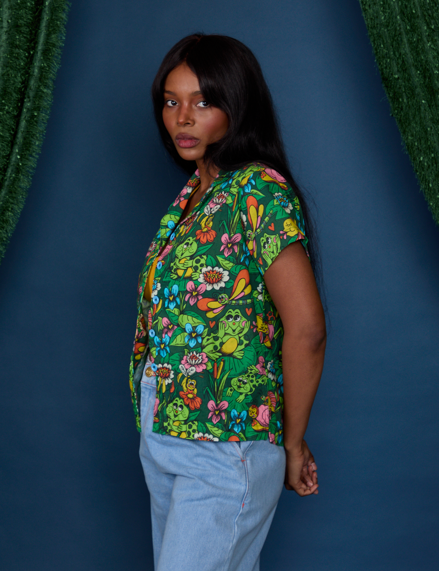 Pond Party Pantry Button-Up