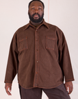 Overdyed Denim Overshirt - Fudge