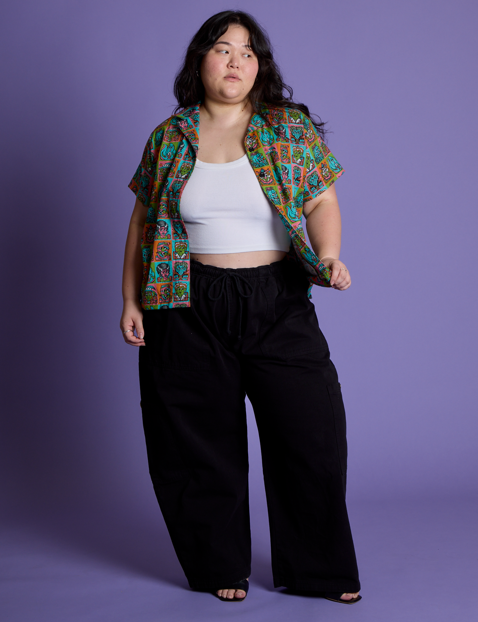 *PRE-ORDER* Halloween Icons Pantry Button-Up