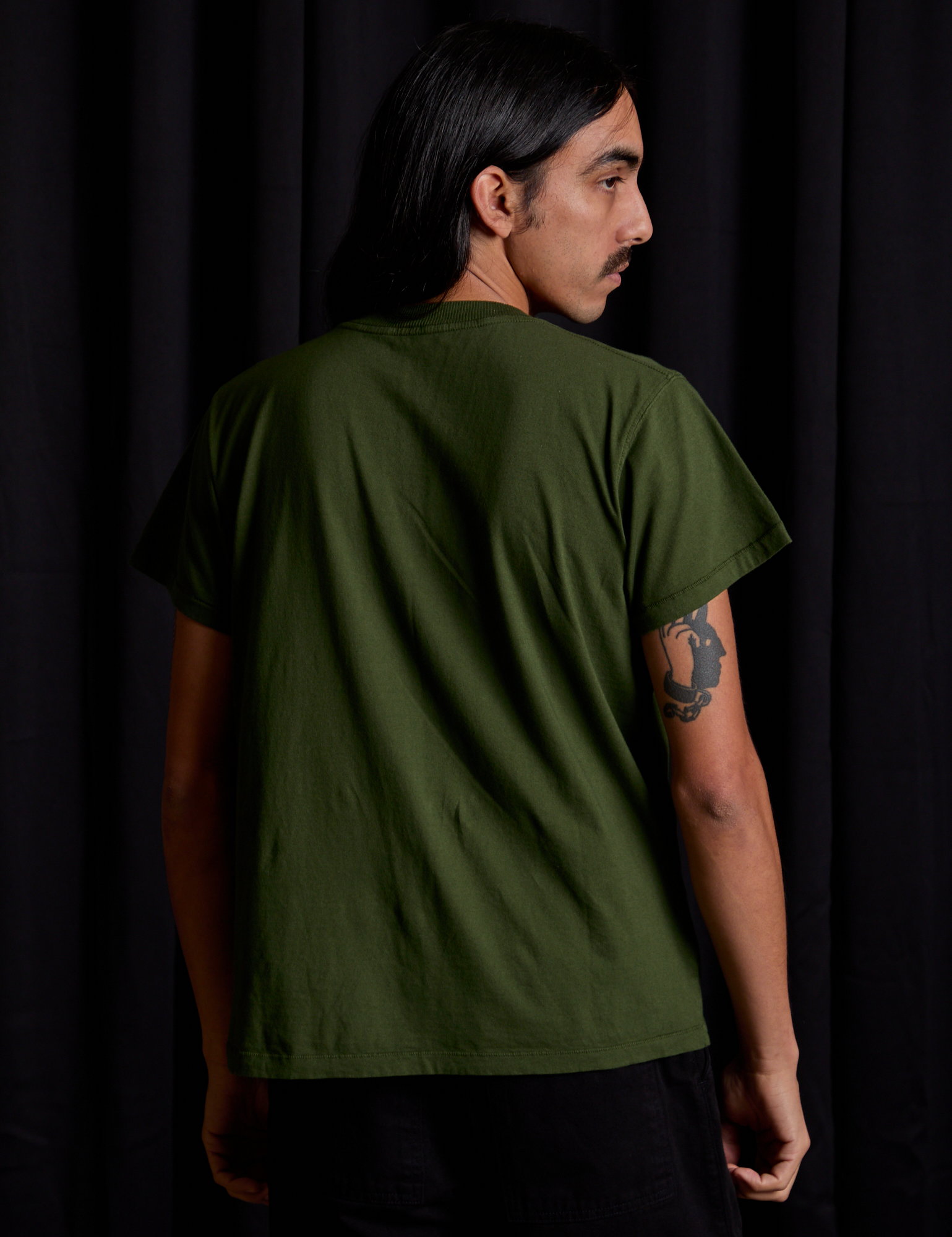 Vintage Tee in Papercut back view on Anthony