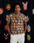 Halloween Masks Pantry Button-Up on Jerrod