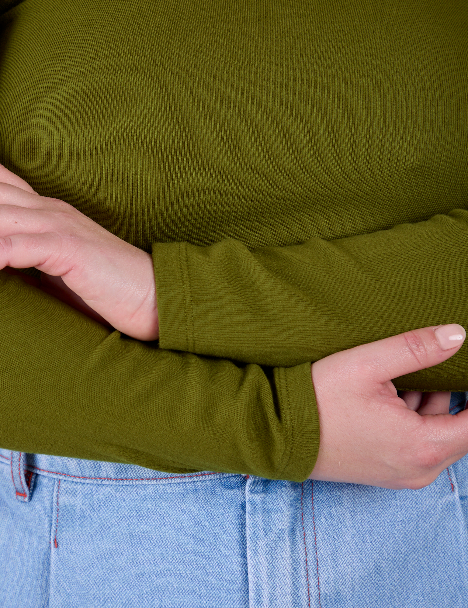 Long Sleeve Baby Tee - Summer Olive