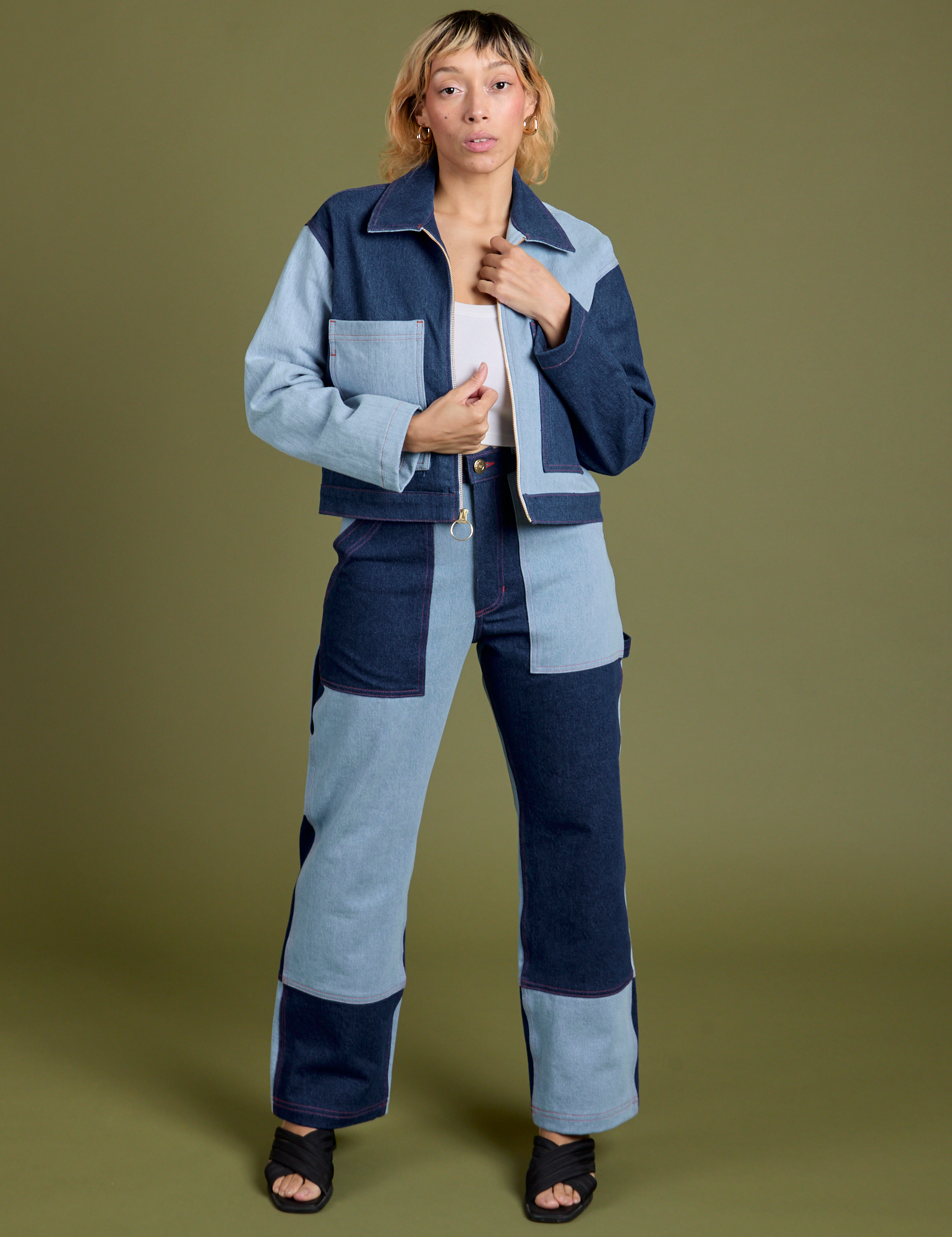 Mechanic Jacket - Mismatched Denim