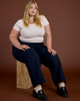 TRY-A-STYLE TUESDAY - Linen Action Pants - Navy Blue *FINAL SALE*