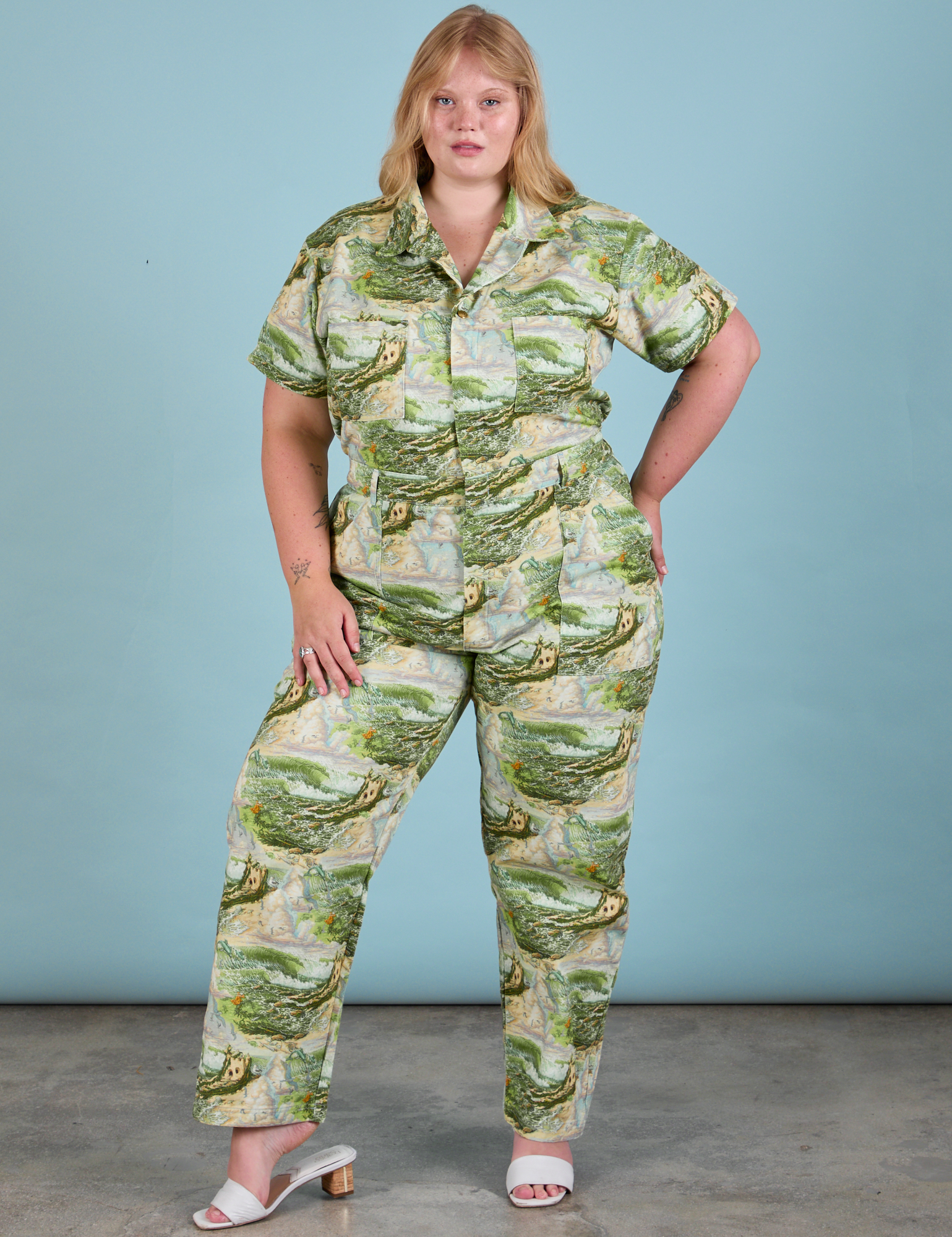 Ocean and Sky Jumpsuit on Juliet