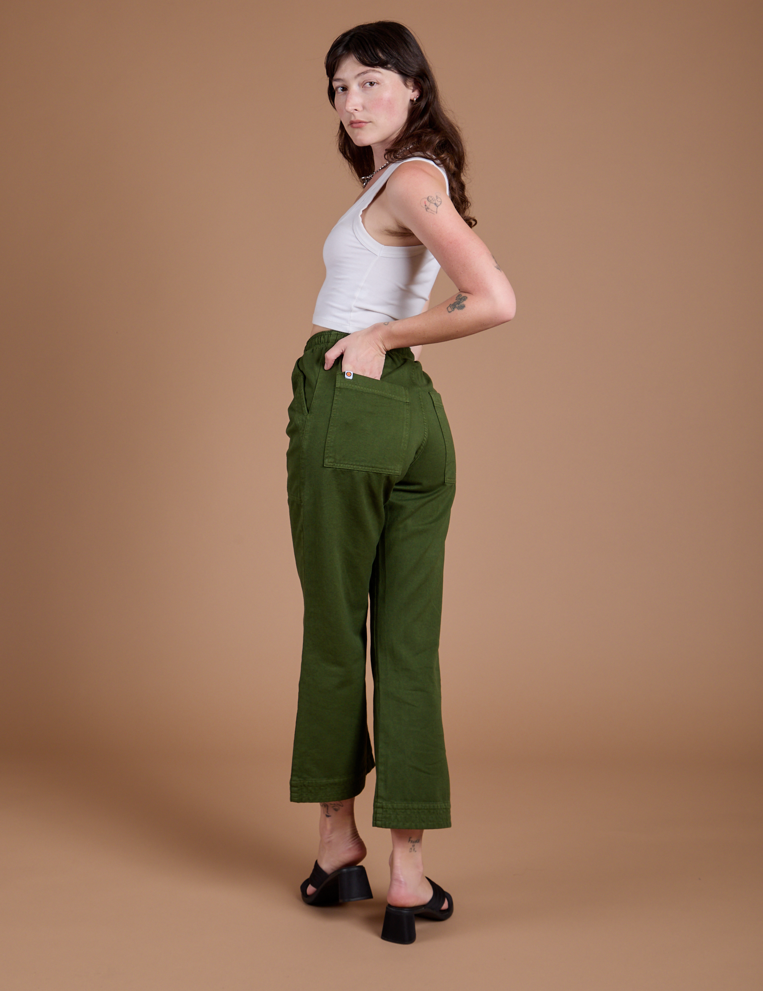 Organic Action Pants - Evergreen