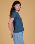 The Organic Vintage Tee - French Blue