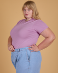 The Organic Vintage Tee - Lilac Purple