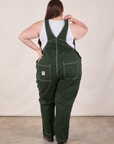 Original Overalls in Swamp Green back view on Marielena