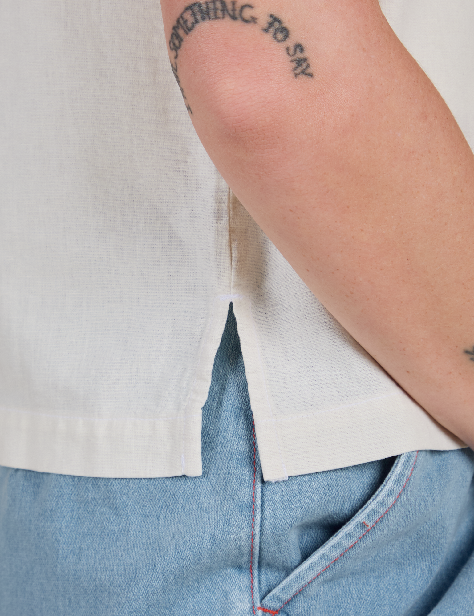 Pantry Button-Up - Vintage Tee White