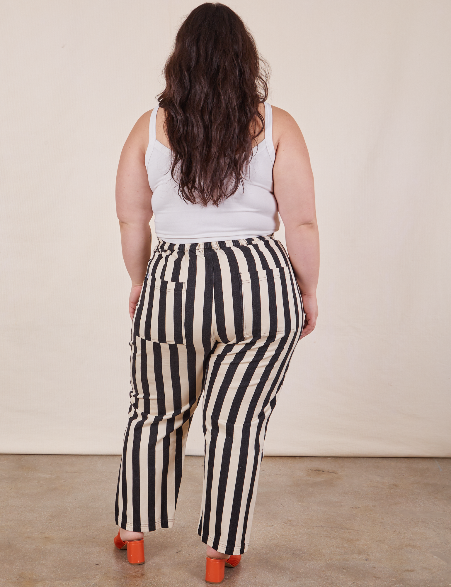 Black Striped Work Pants White BIG BUD PRESS