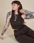 Racerback Tank - Espresso Brown