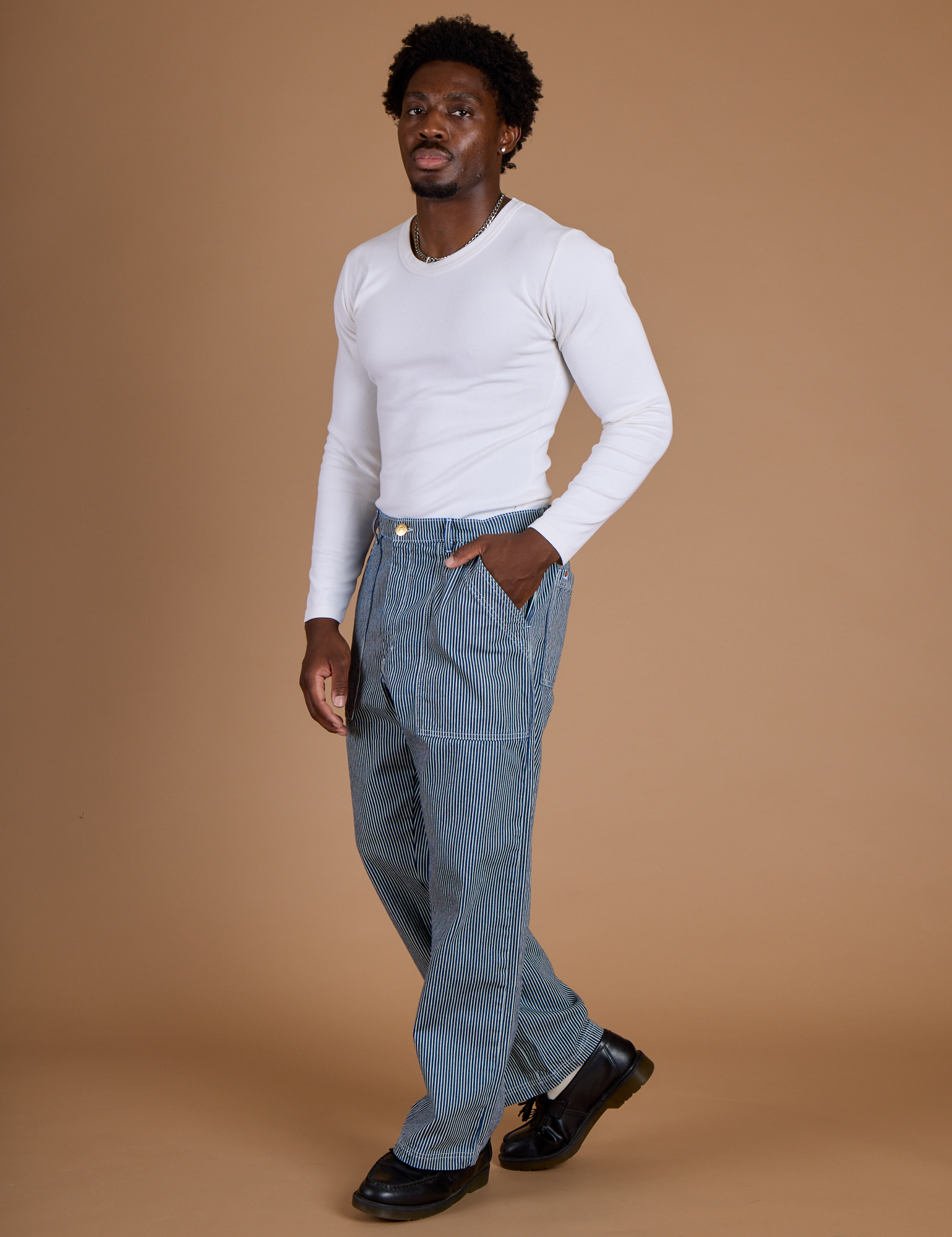 Railroad Denim Work Pants - Natural