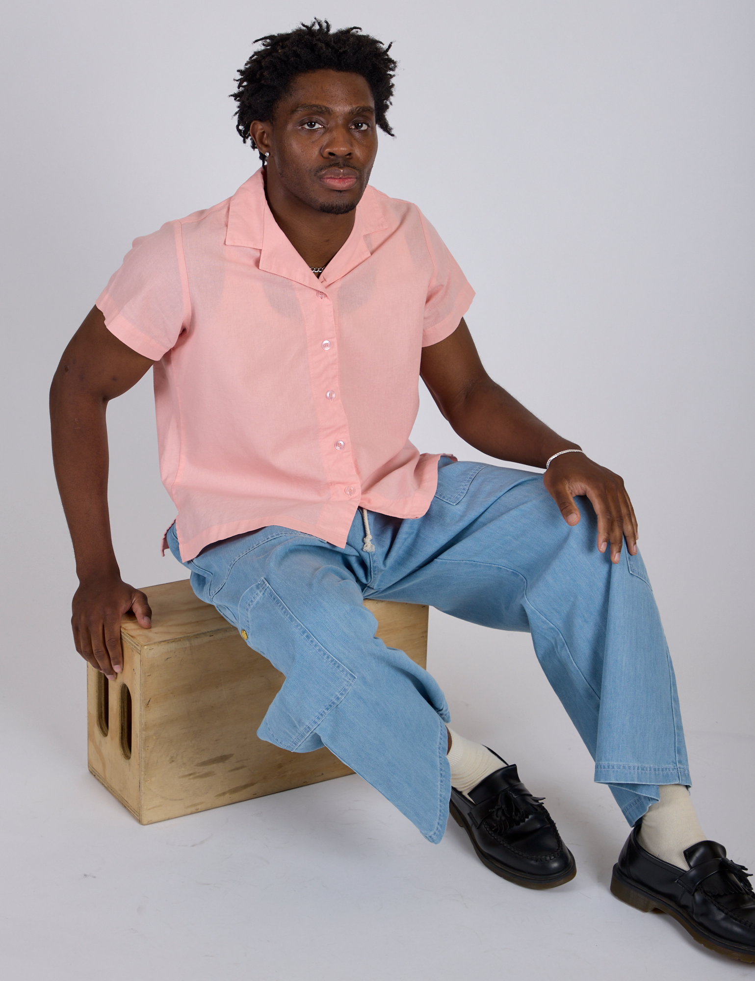 Pantry Button-Up - Baby Pink